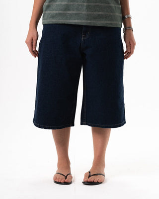 Female Dark Blue Wide Leg Jorts Jorts IN YOUR SHOE 38 
