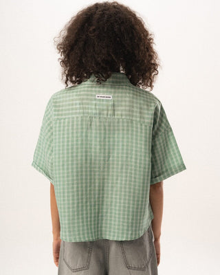 Female Green Plaid Oversized Shirt Oversized Shirts IN YOUR SHOE XL 