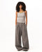 Female Grey Loose Office Pants