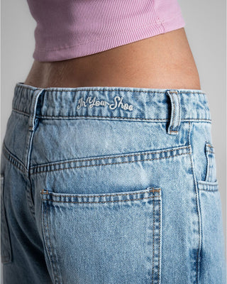 Female Light Blue Oversized Jeans Jeans IN YOUR SHOE 42 