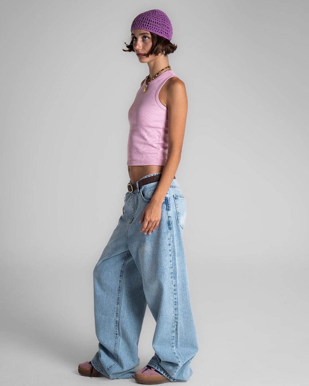 Female Light Blue Oversized Jeans Jeans IN YOUR SHOE 36 