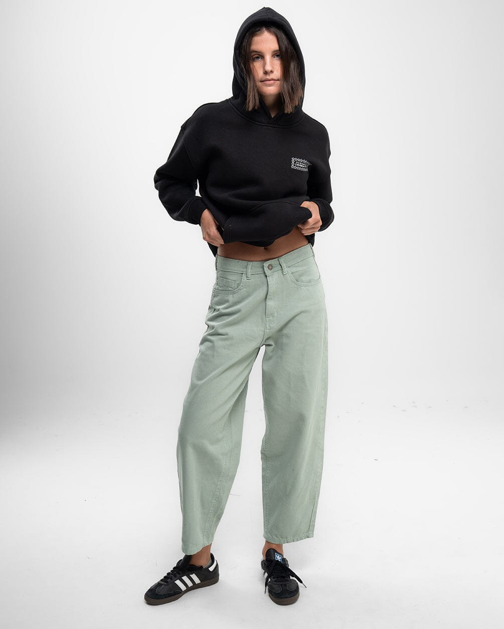 Female Pastel Green Mom Jeans Jeans IN YOUR SHOE 34 