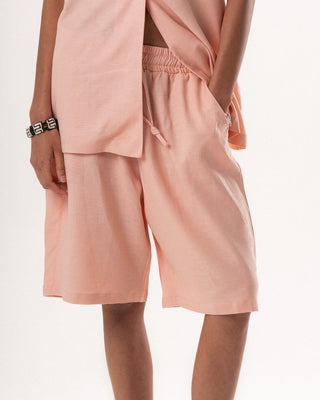 Female Pink Oversized Linen Set Linen Set IN YOUR SHOE 