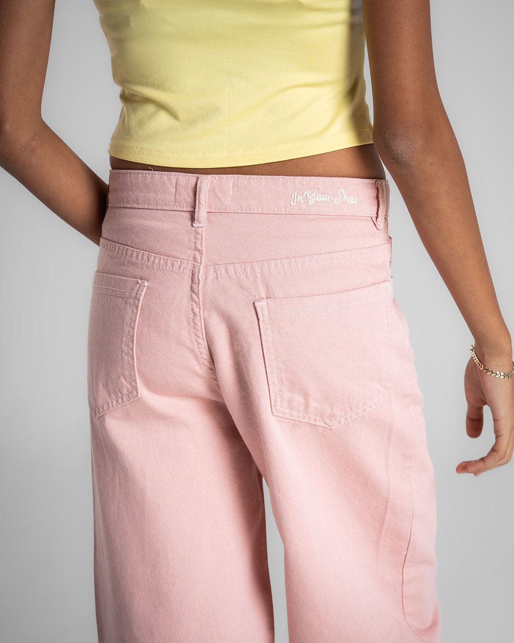 Female Pink Oversized Ripped Jeans Jeans IN YOUR SHOE 38 