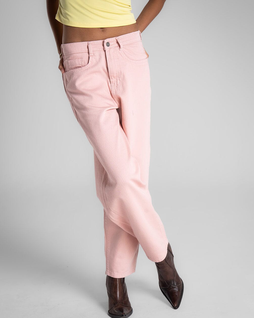 Female Pink Oversized Ripped Jeans Jeans IN YOUR SHOE 40 