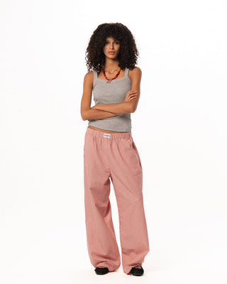 Female Pink Striped Boxer Pants Boxer Pants IN YOUR SHOE S 