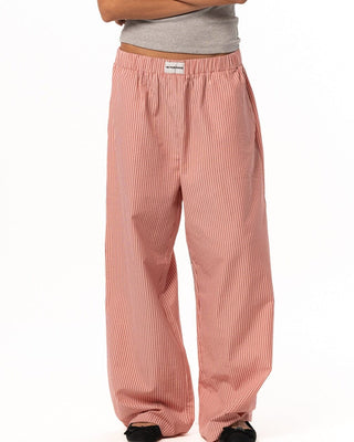Female Pink Striped Boxer Pants Boxer Pants IN YOUR SHOE M 