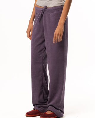 Female Purple Straight Terry Pants Pants IN YOUR SHOE 