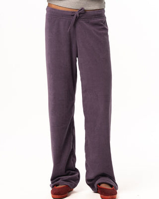 Female Purple Straight Terry Pants Pants IN YOUR SHOE 
