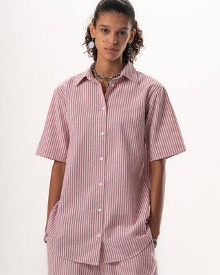 Female Red Striped Oversized Set Linen Set IN YOUR SHOE M S 