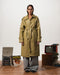 Female Sage Green Oversized Leather Coat