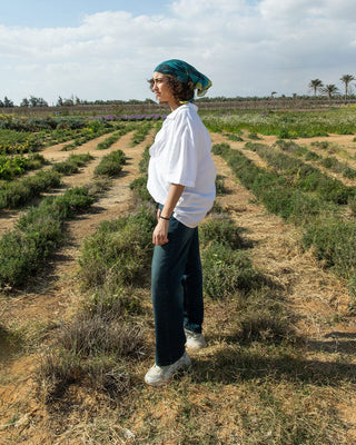 Female Wide-leg Blue Washed Jeans Jeans IN YOUR SHOE 38 