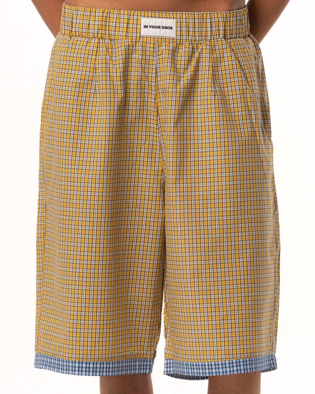 Female Yellow Wide Leg Boxer Jorts Jorts IN YOUR SHOE 