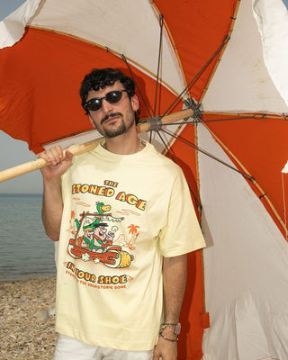 Flinstones Printed Oversized Tee Printed Oversized Tees IN YOUR SHOE M 