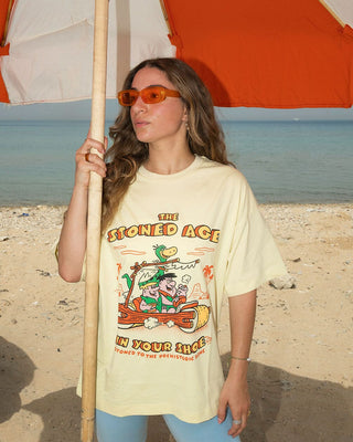 Flinstones Printed Oversized Tee Printed Oversized Tees IN YOUR SHOE S 