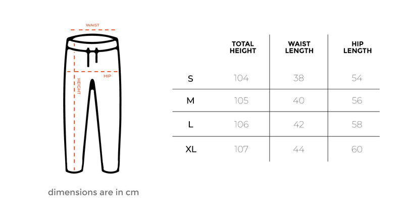 Sweet But Psycho Fluffy Pjoys size chart