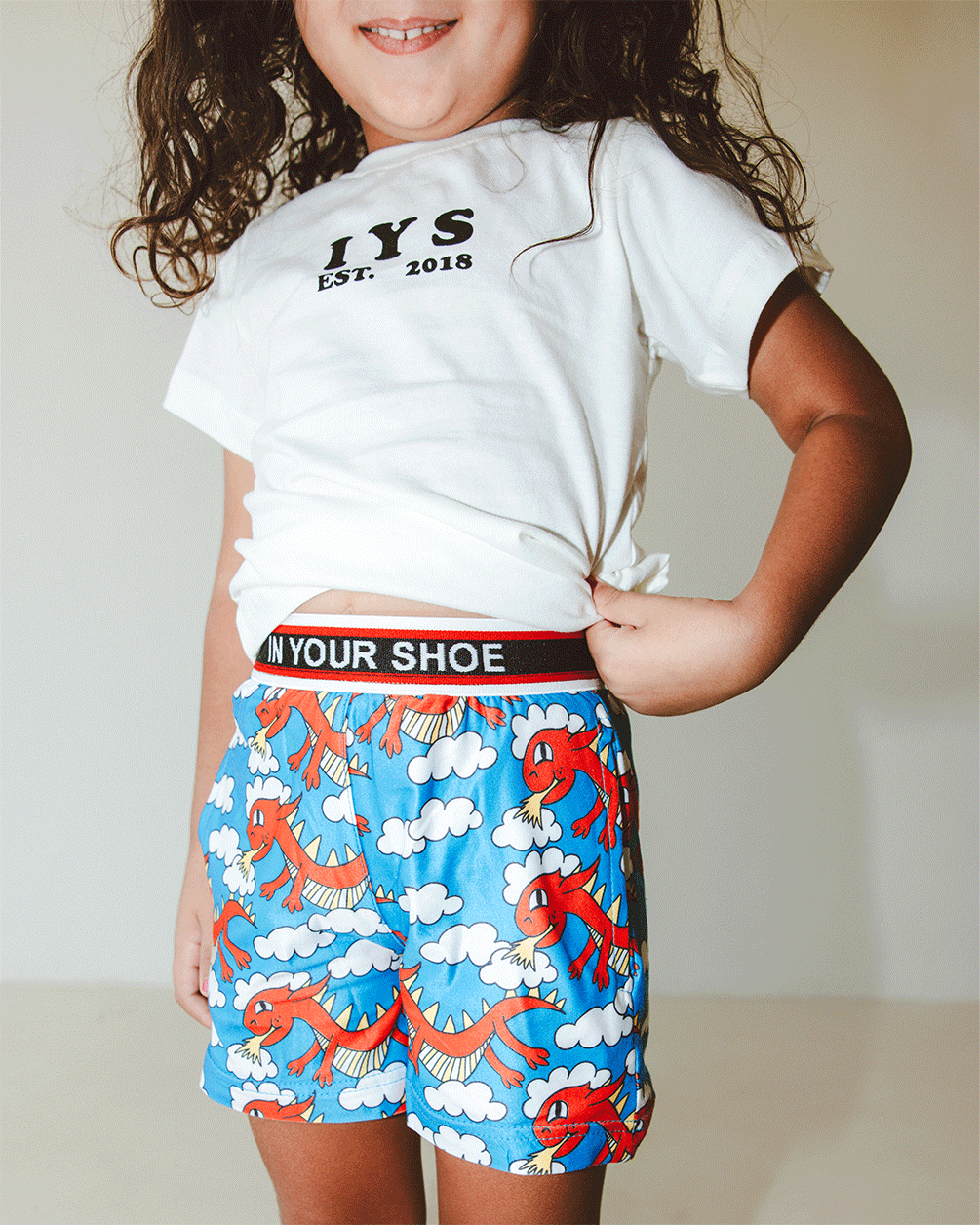 Flying Dragon Kids Pshorts Pshorts (Kids) IN YOUR SHOE 2-4 