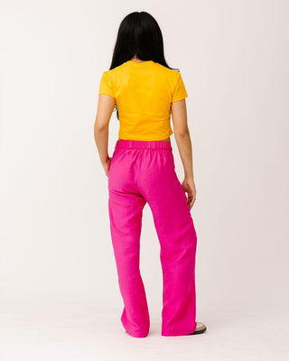 Fuchsia Linen Pants Linen Pants IN YOUR SHOE L 