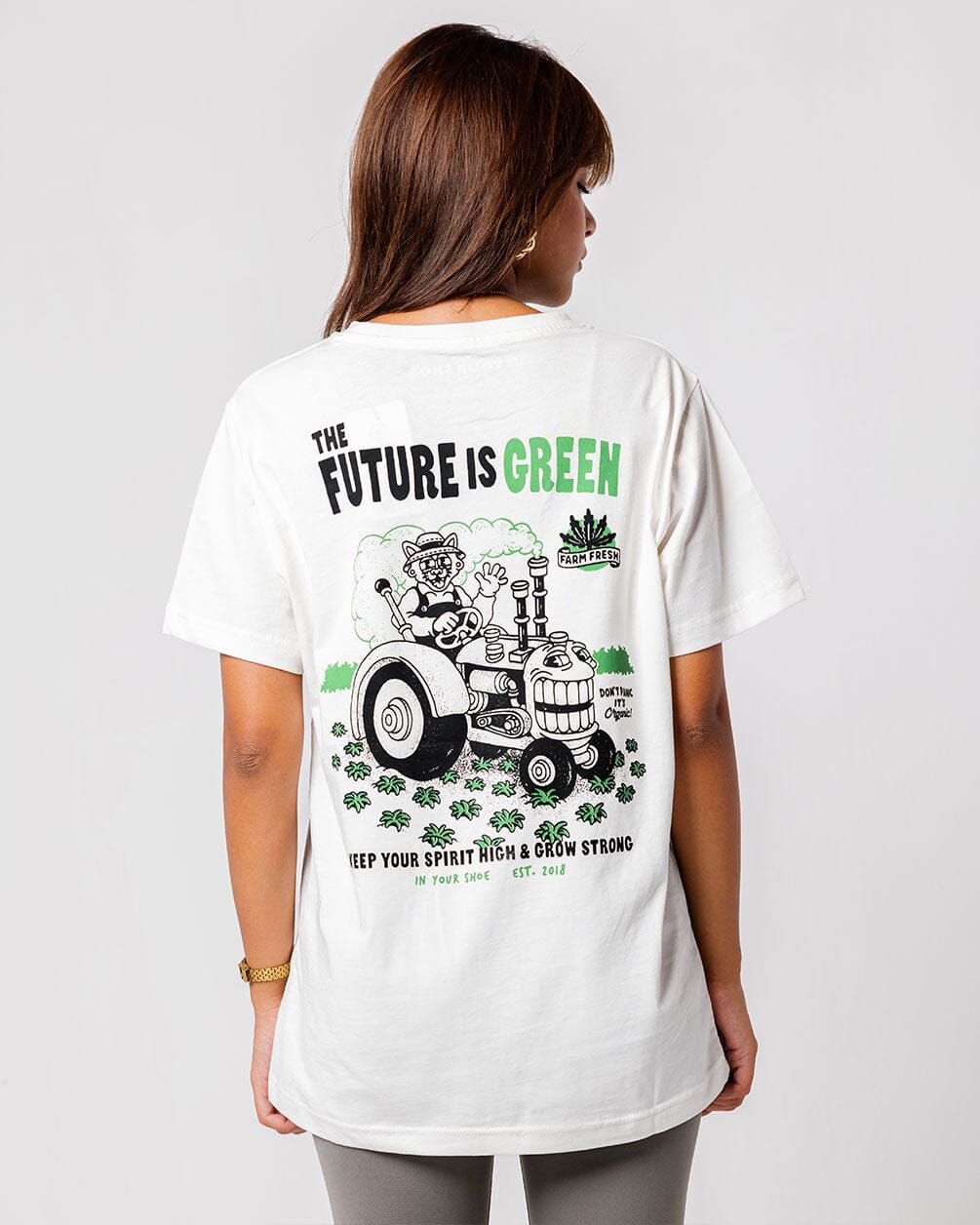 Future Is Green Regular Tee Printed Regular Tees IN YOUR SHOE 