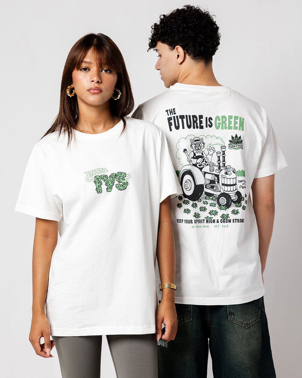 Future Is Green Regular Tee Printed Regular Tees IN YOUR SHOE L 