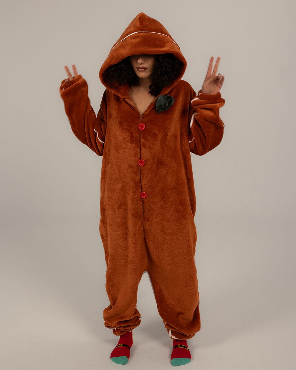 Gingerbread Onesie Onesies IN YOUR SHOE S-M 