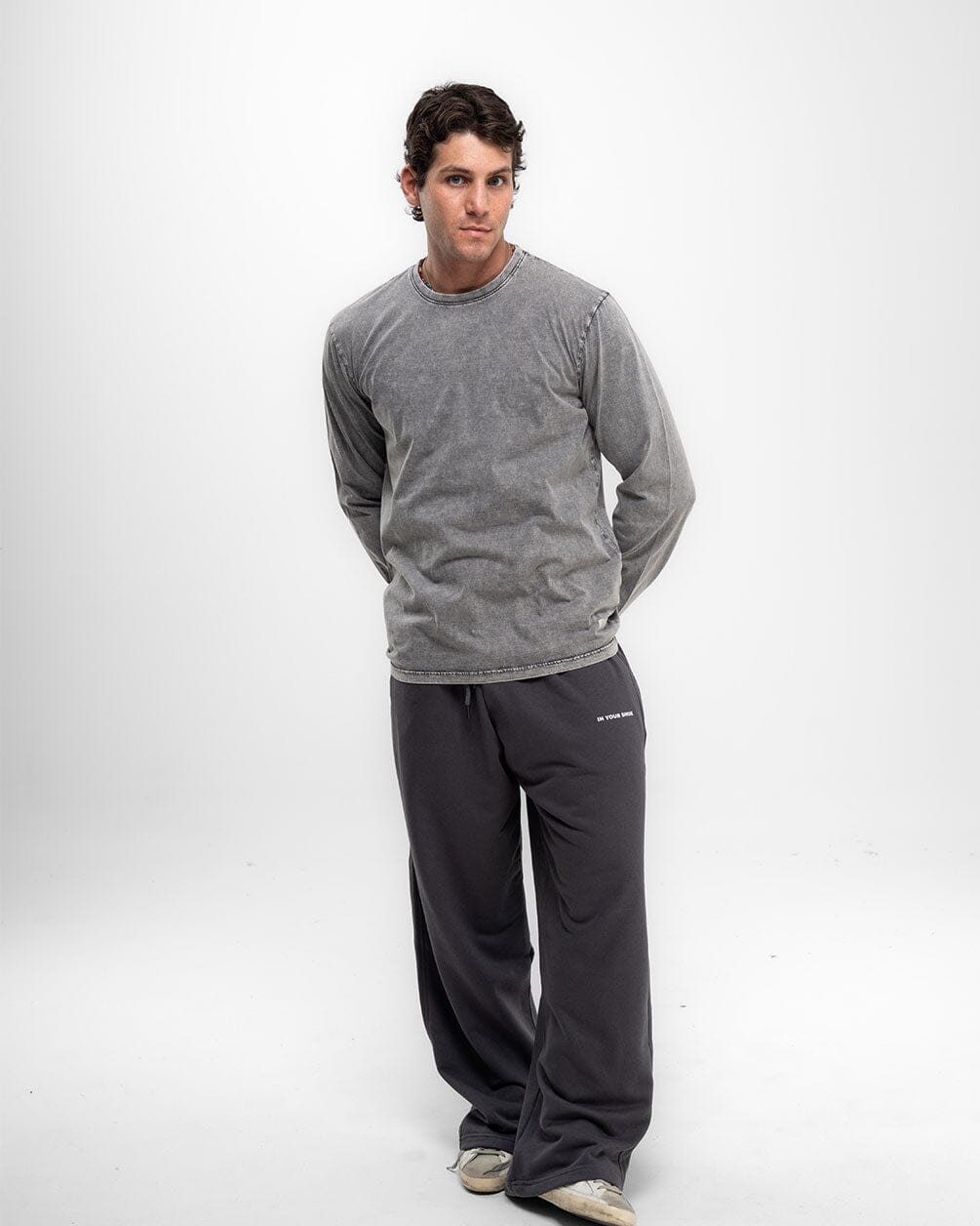 Graphite Wide Leg Swants Swants IN YOUR SHOE 