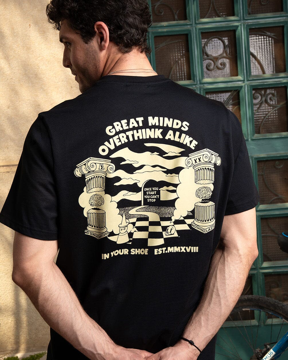 Great Minds Overthink Regular Tee Printed Regular Tees IN YOUR SHOE 