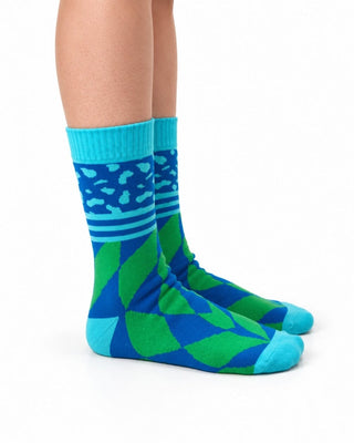 Green Argyle Fluffy Socks Fluffy Socks IN YOUR SHOE 