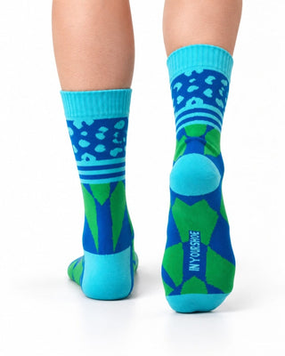Green Argyle Fluffy Socks Fluffy Socks IN YOUR SHOE 