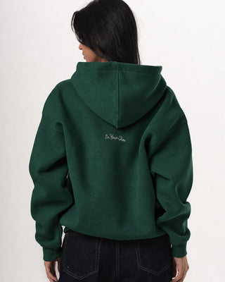 Green Basic Boxy Zip-Up Hoodie Zip Up Hoodies IN YOUR SHOE XL 