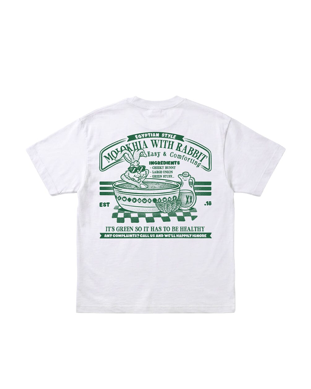 Green Bunny Oversized Tee Printed Oversized Tees IN YOUR SHOE 