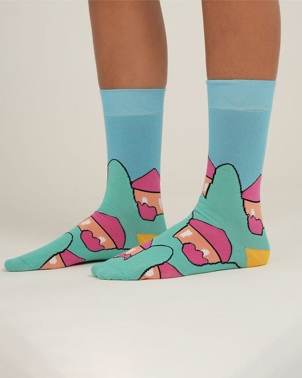 Green Dunes Neck Socks