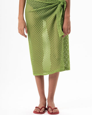 Green Knit Flowy Wrap Flowy Wraps IN YOUR SHOE L/XL 