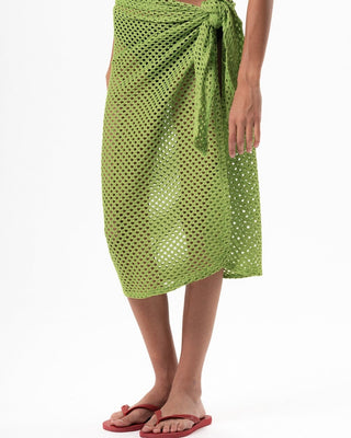 Green Knit Flowy Wrap Flowy Wraps IN YOUR SHOE 