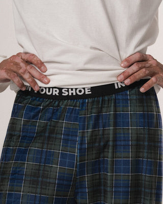Green Plaid Fluffy Pjoys Fluffy Pjoys IN YOUR SHOE M 