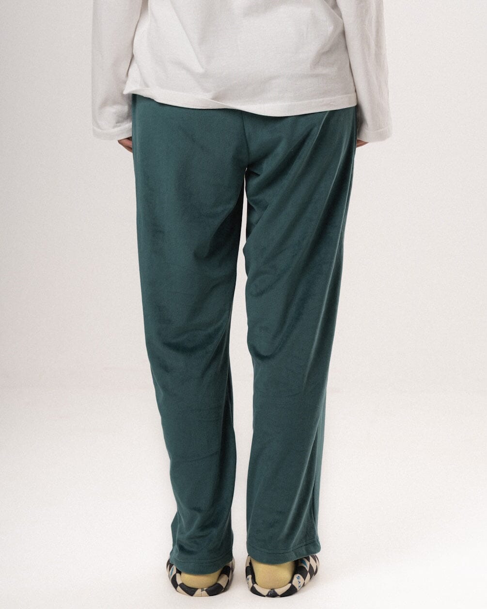 Green Plain Fluffy Pjoys Fluffy Pjoys IN YOUR SHOE XL 