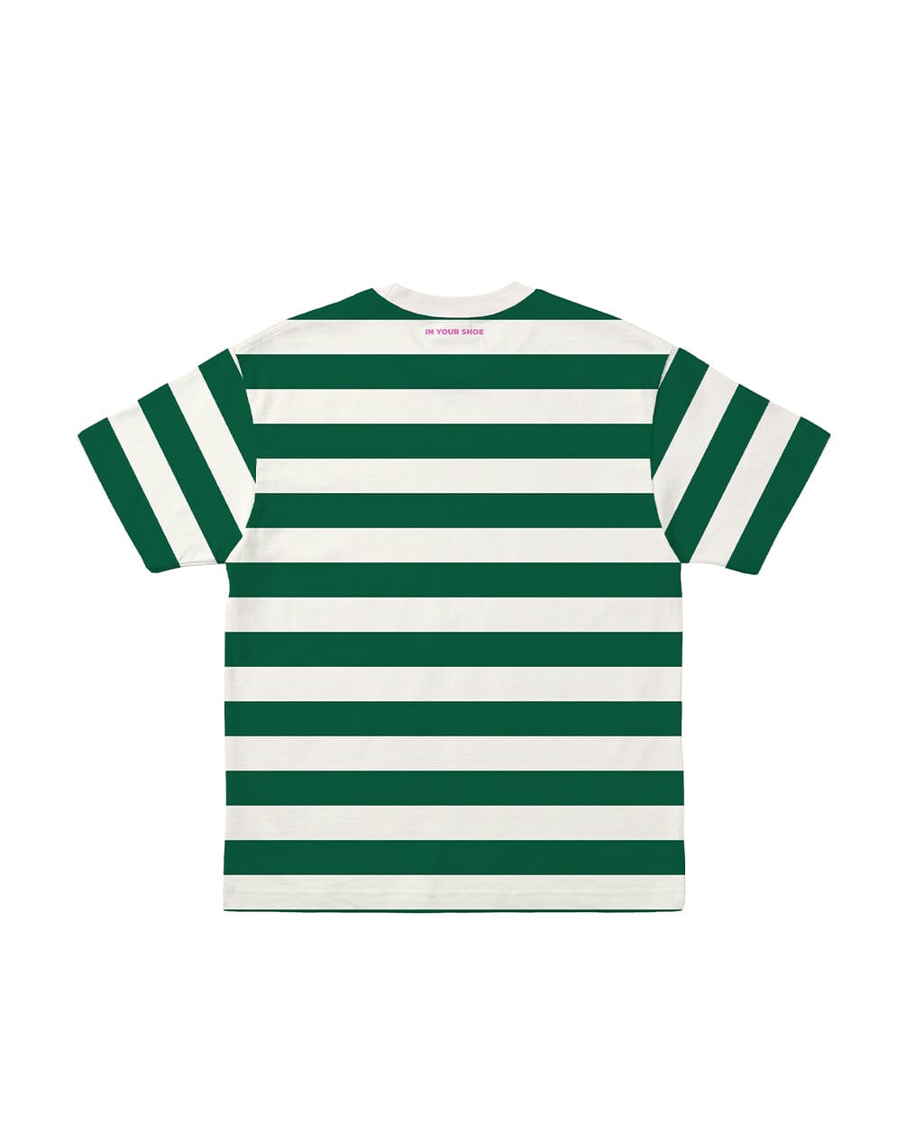 Green Striped Oversized Tee Striped Oversized Tees IN YOUR SHOE M 