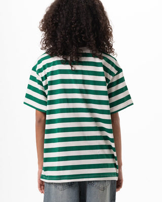 Green Striped Oversized Tee Striped Oversized Tees IN YOUR SHOE L 