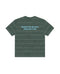 Green Washed Striped Boxy Tee
