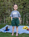 Green Wide-Leg Kids Sworts