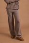 Greige Ribbed Knit Pants