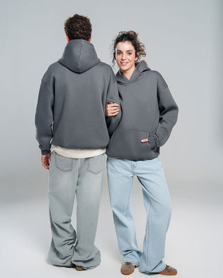 Grey Basic Hoodie Plain Hoodies IN YOUR SHOE 