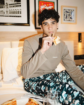 Grey Basic Long Sleeve Tee PJ Tops IN YOUR SHOE XL 