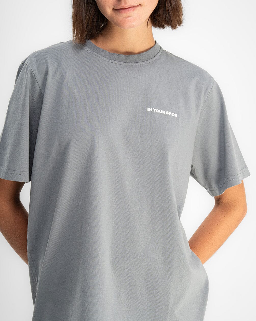 Grey Basic Regular Tee Basic Regular Tee IN YOUR SHOE L 
