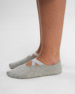 Grey Polka Yoga Socks Short Socks IN YOUR SHOE 