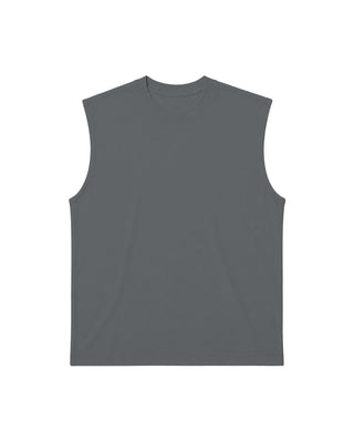 Grey Sleeveless Tee Sleeveless Tees IN YOUR SHOE S 