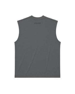 Grey Sleeveless Tee Sleeveless Tees IN YOUR SHOE M 