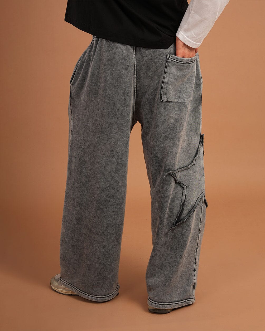 Grey Washed Skater Swants Swants IN YOUR SHOE 