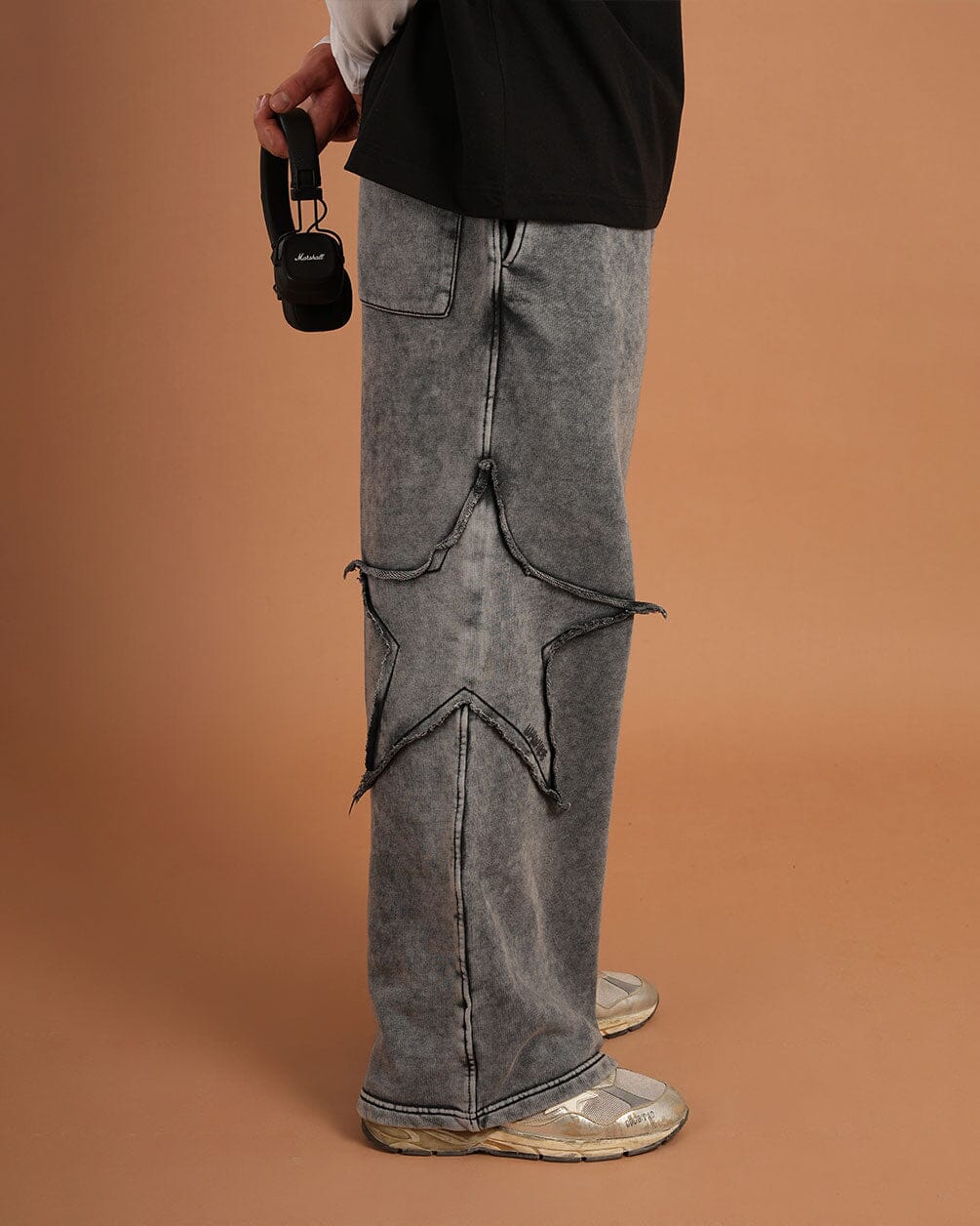 Grey Washed Skater Swants Swants IN YOUR SHOE 
