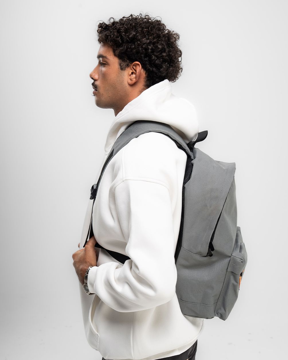 Grey Zip Backpack Backpacks IN YOUR SHOE 